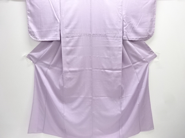 未使用品　雨縞模様織り出し単衣色無地着物